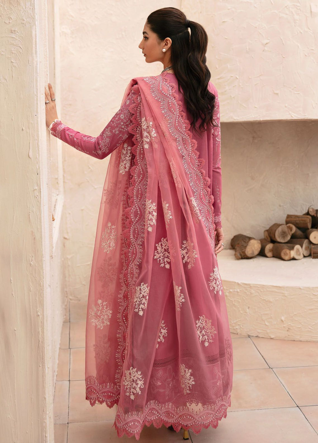 Cascade By Afrozeh Embroidered Lawn Suit Unstitched 3 Piece AF24C AL-24-LUX-V1-10 Aurelia - Luxury Summer Collection