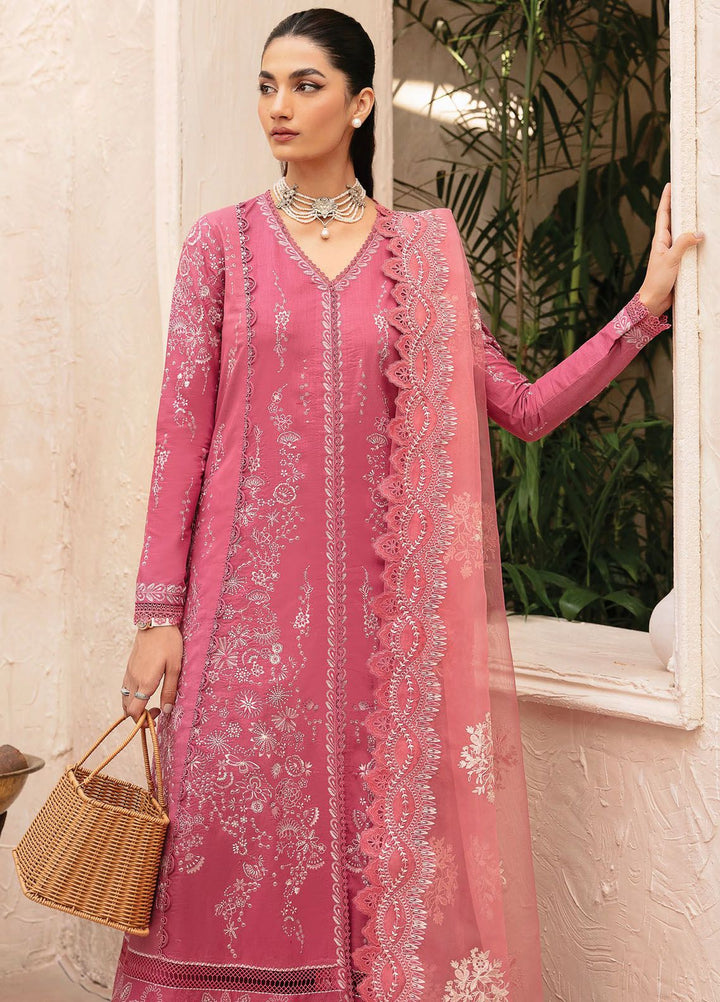 Cascade By Afrozeh Embroidered Lawn Suit Unstitched 3 Piece AF24C AL-24-LUX-V1-10 Aurelia - Luxury Summer Collection