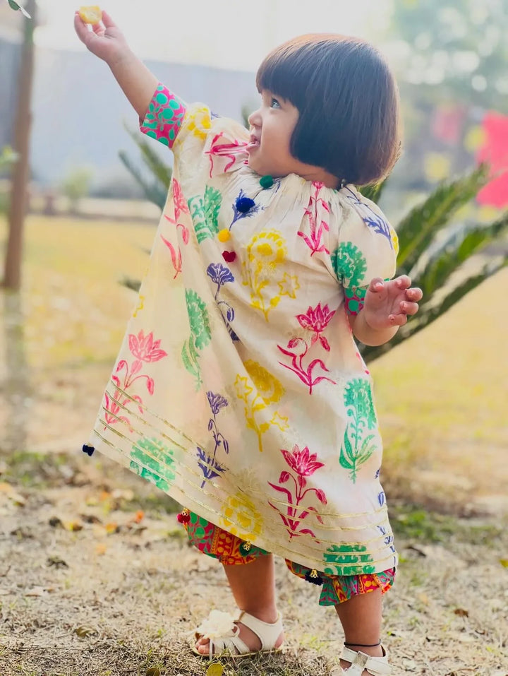 Urban Cut Girls RTW Embroidered Cotton 1 Piece Suit C-K0010 Casual Collection