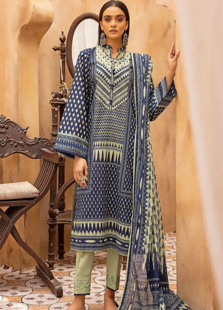 Gul Ahmed Embroidered  Suits Unstitched 3 Piece GA22CM CBE-22015 - Festive Collection