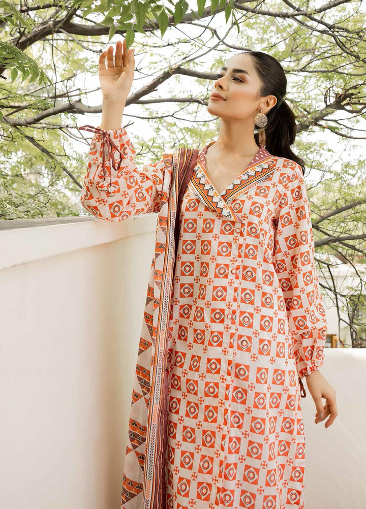 Gul Ahmed Printed  Suits Unstitched 3 Piece GA22CM CBN-22024 - Festive Collection