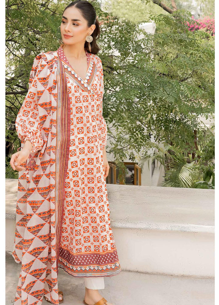 Gul Ahmed Printed  Suits Unstitched 3 Piece GA22CM CBN-22024 - Festive Collection