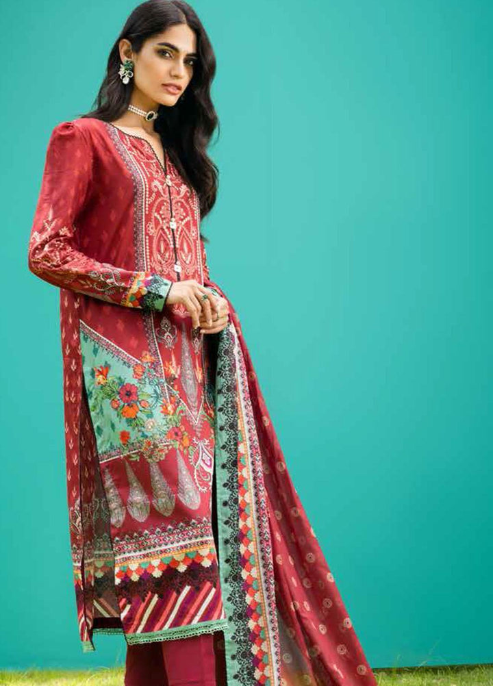 Gul Ahmed Printed  Suits Unstitched 3 Piece GA22CM CBN-22027 - Festive Collection