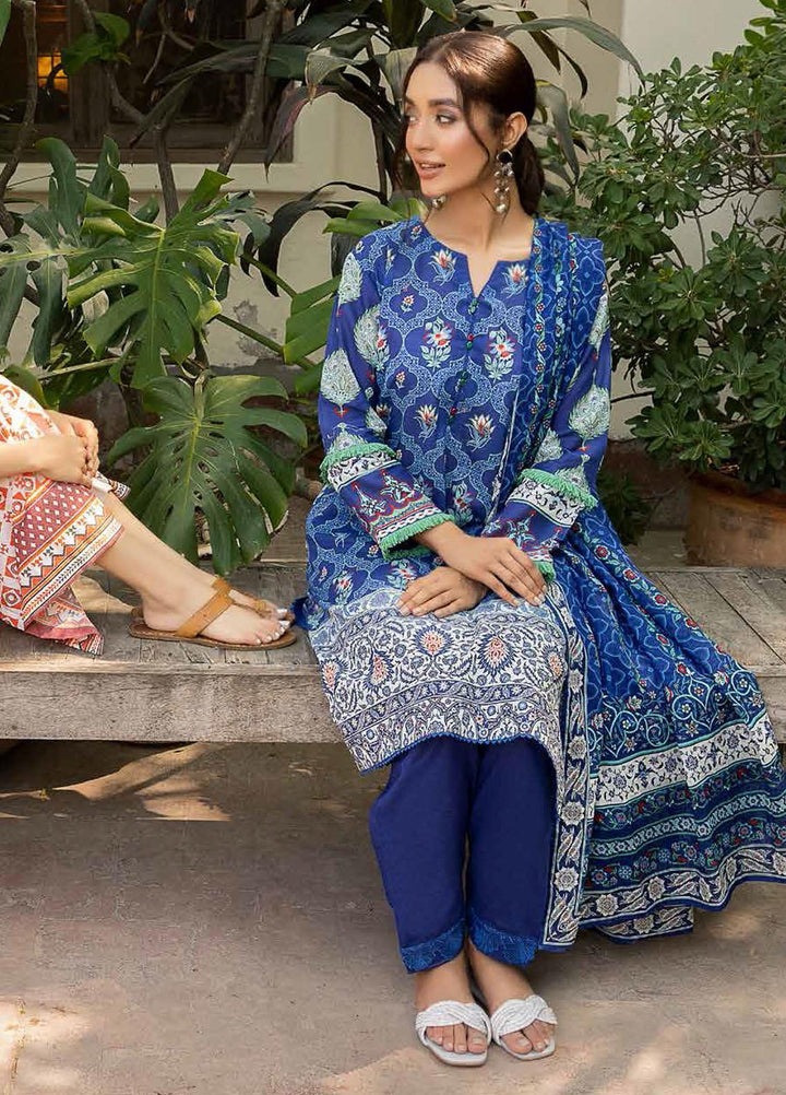 Gul Ahmed Printed  Suits Unstitched 3 Piece GA22CM CBN-22029 - Festive Collection