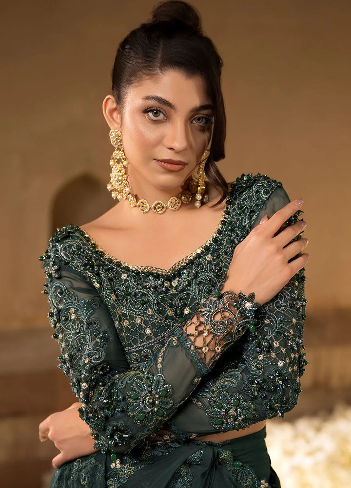 Celebrations by Elaf Embroidered Chiffon Unstitched Saree EF24CF EFH-01 Jahan Ara - Formal Collection