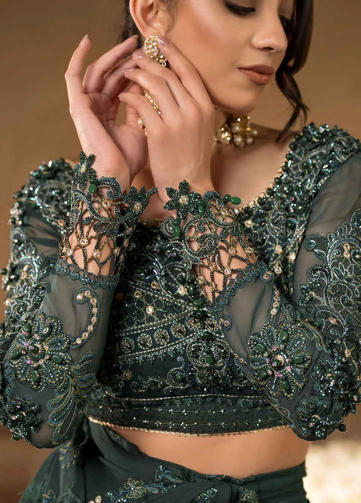 Celebrations by Elaf Embroidered Chiffon Unstitched Saree EF24CF EFH-01 Jahan Ara - Formal Collection