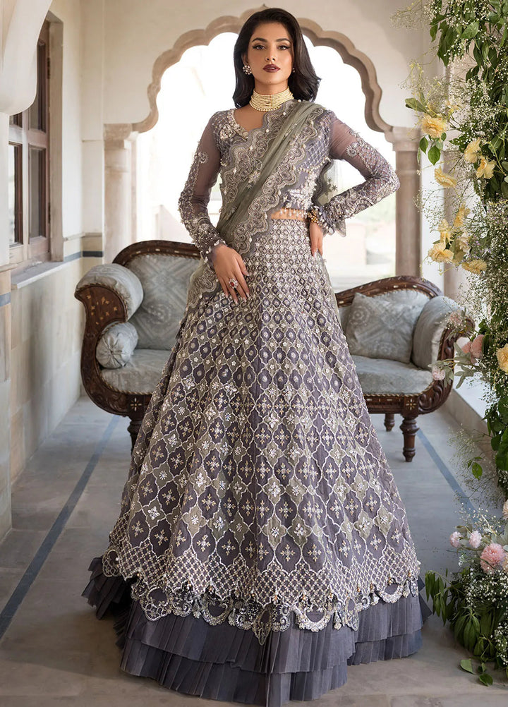 Celebrations by Elaf Embroidered Organza Suit Unstitched 4 Piece Suit EF24CF EFH-02 Nazneen - Formal Collection