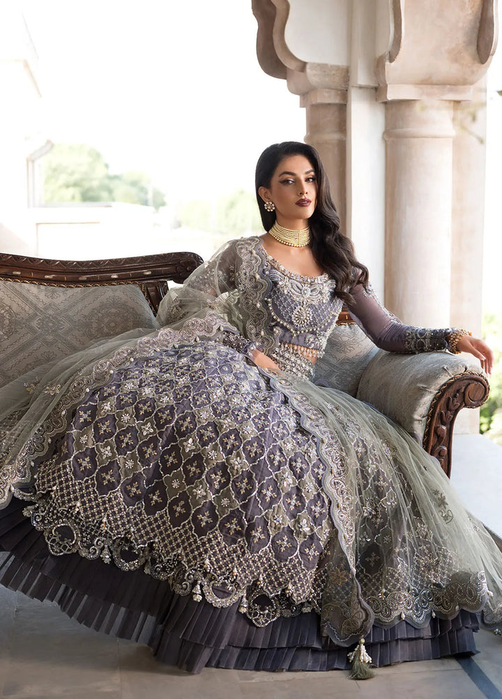 Celebrations by Elaf Embroidered Organza Suit Unstitched 4 Piece Suit EF24CF EFH-02 Nazneen - Formal Collection