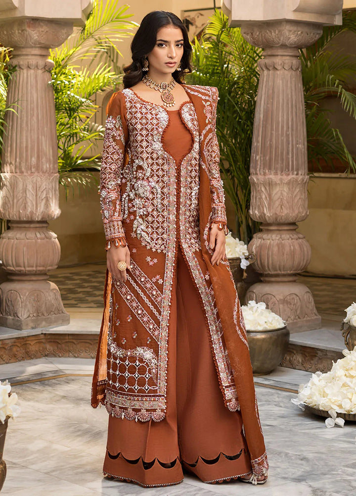 Celebrations by Elaf Embroidered Organza Suit Unstitched 4 Piece Suit EF24CF EFH-03 Shahana - Formal Collection