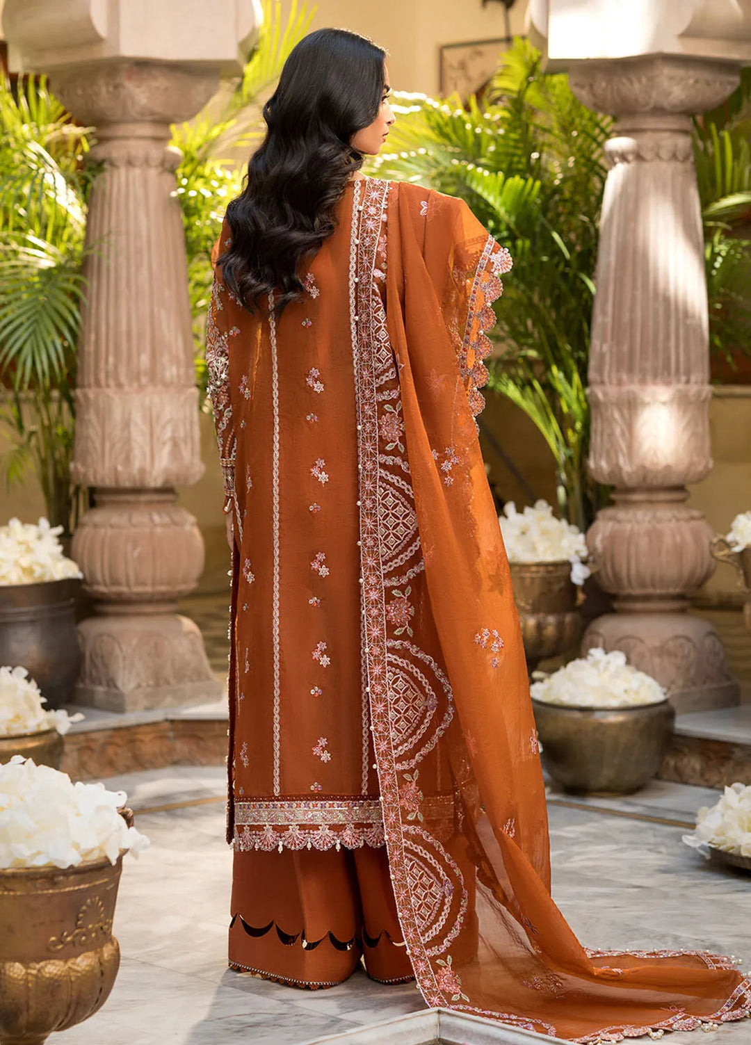 Celebrations by Elaf Embroidered Organza Suit Unstitched 4 Piece Suit EF24CF EFH-03 Shahana - Formal Collection