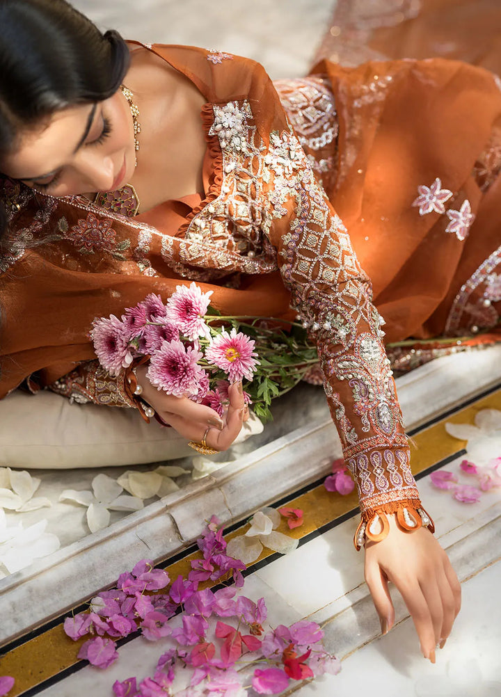 Celebrations by Elaf Embroidered Organza Suit Unstitched 4 Piece Suit EF24CF EFH-03 Shahana - Formal Collection