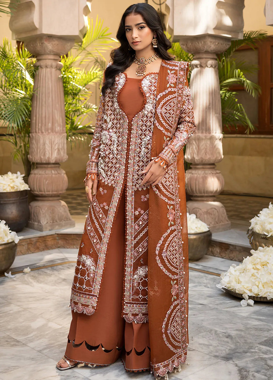 Celebrations by Elaf Embroidered Organza Suit Unstitched 4 Piece Suit EF24CF EFH-03 Shahana - Formal Collection