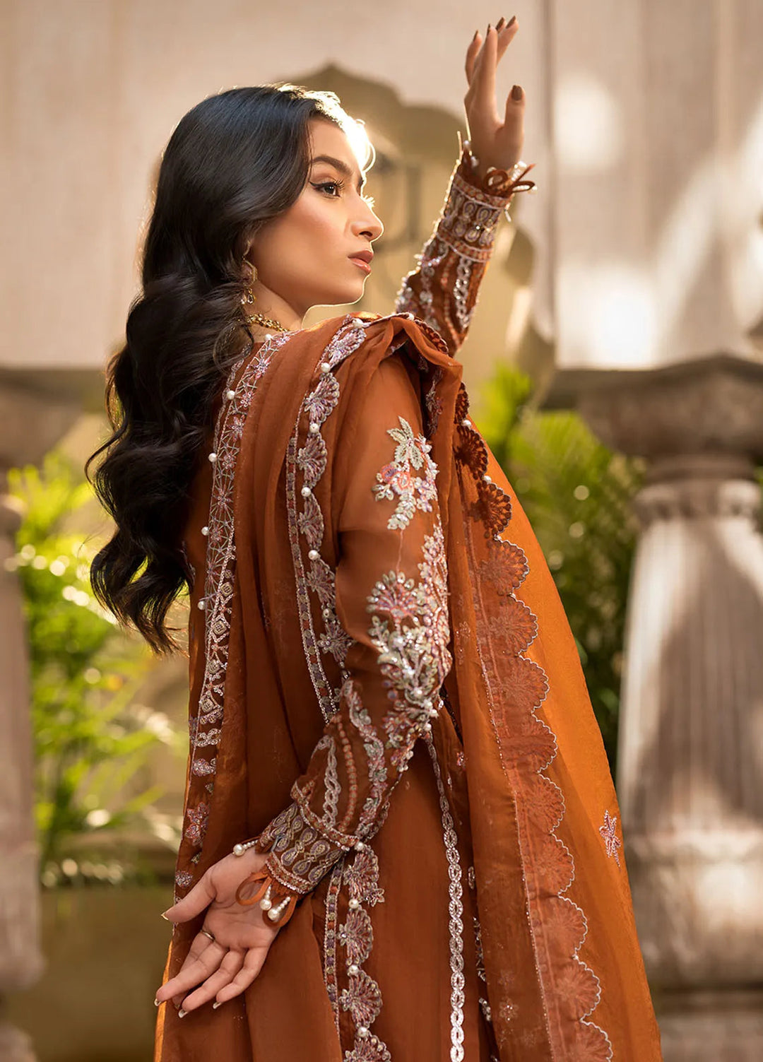 Celebrations by Elaf Embroidered Organza Suit Unstitched 4 Piece Suit EF24CF EFH-03 Shahana - Formal Collection