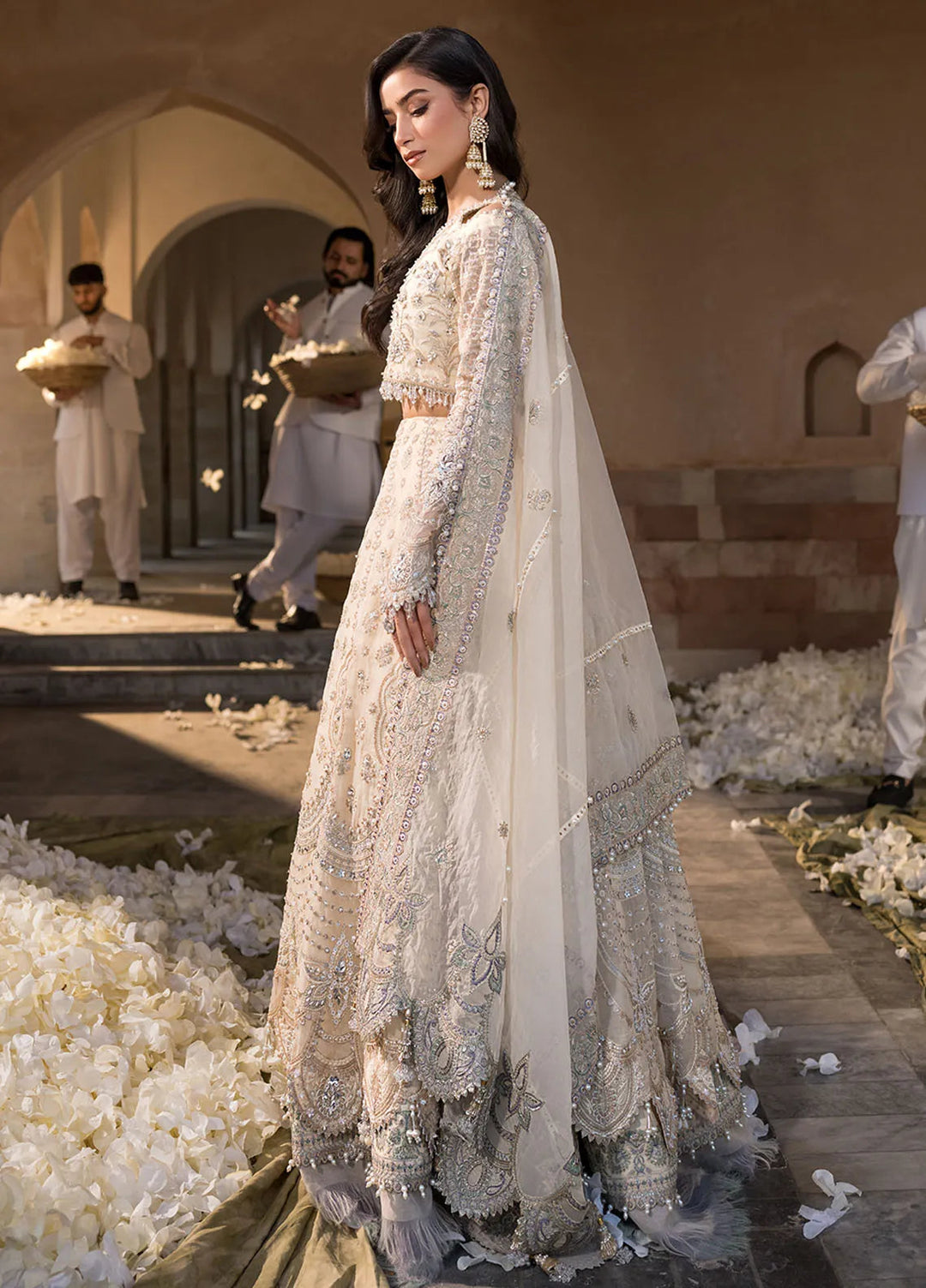 Celebrations by Elaf Embroidered Organza Suit Unstitched 4 Piece Suit EF24CF EFH-05 Parizaad - Formal Collection