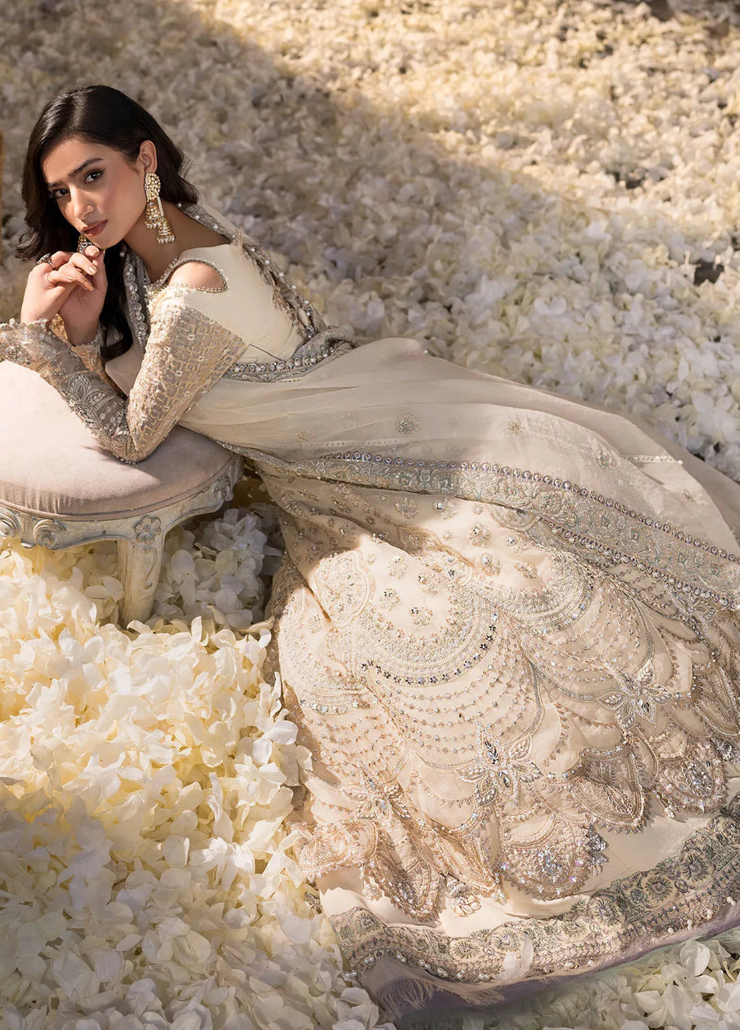 Celebrations by Elaf Embroidered Organza Suit Unstitched 4 Piece Suit EF24CF EFH-05 Parizaad - Formal Collection