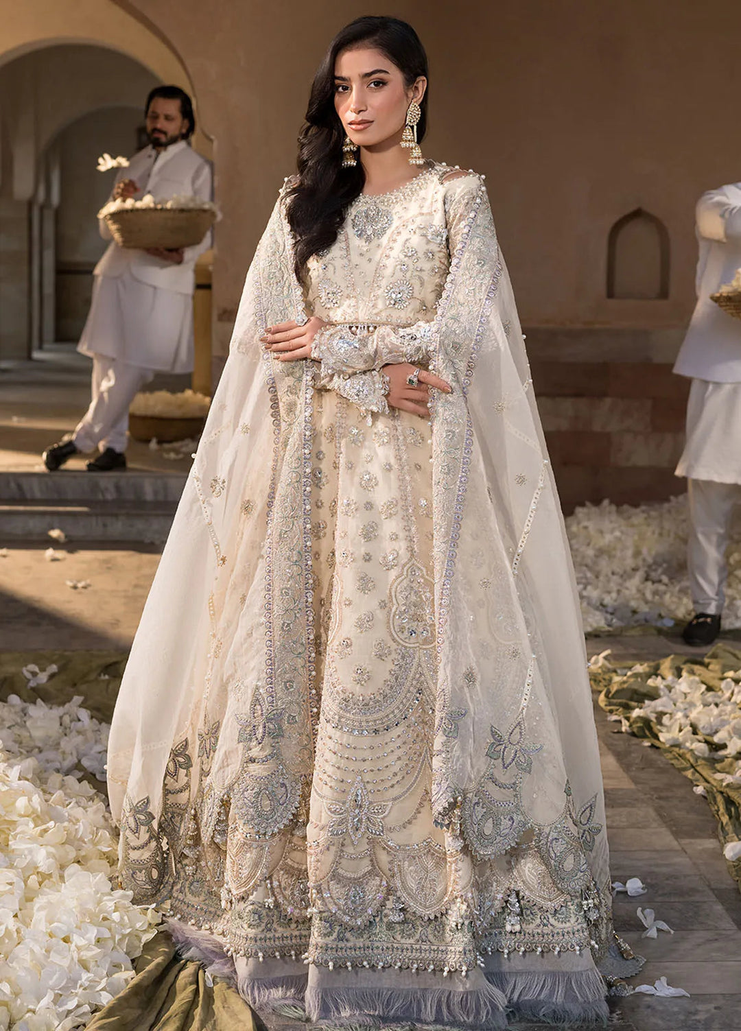 Celebrations by Elaf Embroidered Organza Suit Unstitched 4 Piece Suit EF24CF EFH-05 Parizaad - Formal Collection