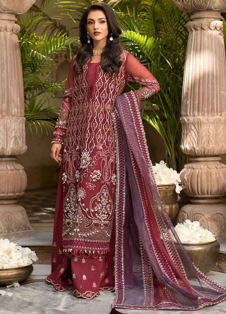 Celebrations by Elaf Embroidered Organza Suit Unstitched 4 Piece Suit EF24CF EFH-06 Ghazal - Formal Collection