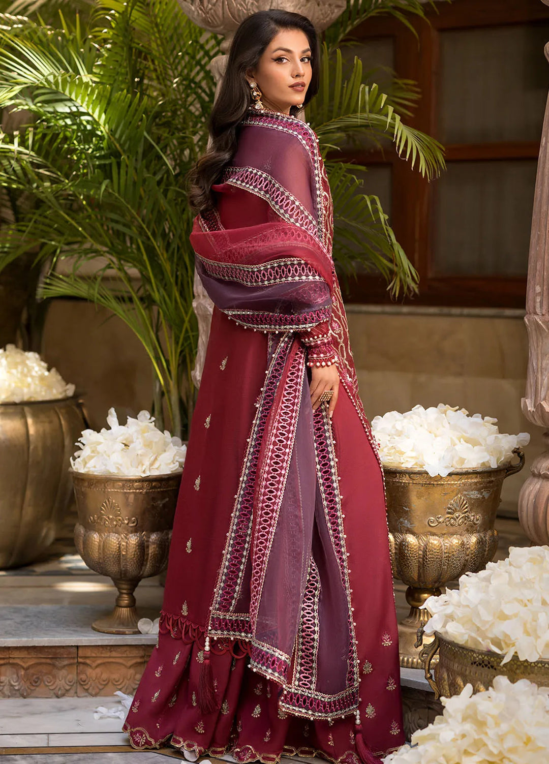 Celebrations by Elaf Embroidered Organza Suit Unstitched 4 Piece Suit EF24CF EFH-06 Ghazal - Formal Collection