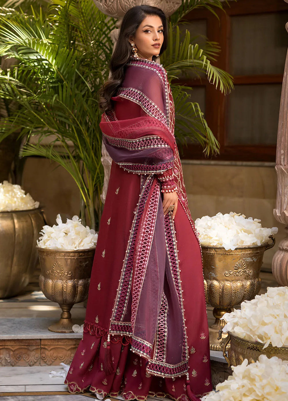 Celebrations by Elaf Embroidered Organza Suit Unstitched 4 Piece Suit EF24CF EFH-06 Ghazal - Formal Collection