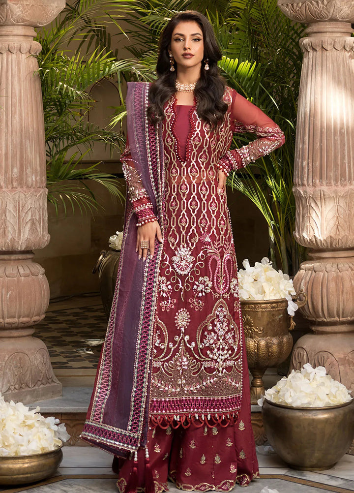 Celebrations by Elaf Embroidered Organza Suit Unstitched 4 Piece Suit EF24CF EFH-06 Ghazal - Formal Collection