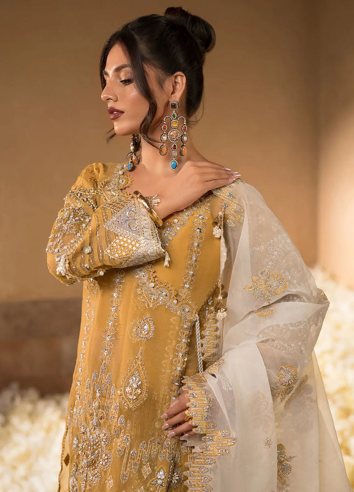 Celebrations by Elaf Embroidered Organza Suit Unstitched 4 Piece Suit EF24CF EFH-07 Sahar - Formal Collection