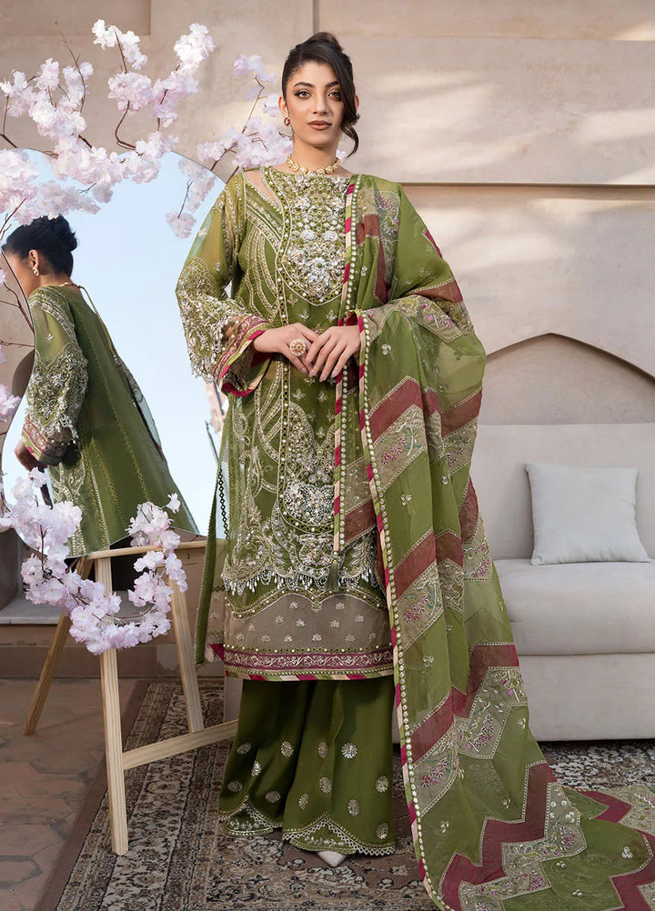 Celebrations by Elaf Embroidered Organza Suit Unstitched 4 Piece Suit EF24CF EFH-08 Parwaana - Formal Collection