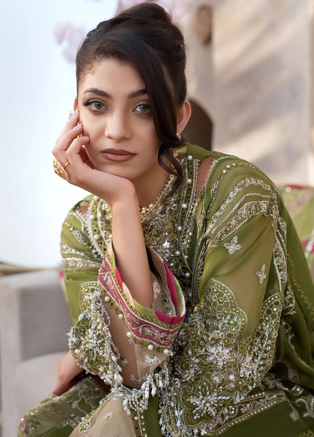 Celebrations by Elaf Embroidered Organza Suit Unstitched 4 Piece Suit EF24CF EFH-08 Parwaana - Formal Collection