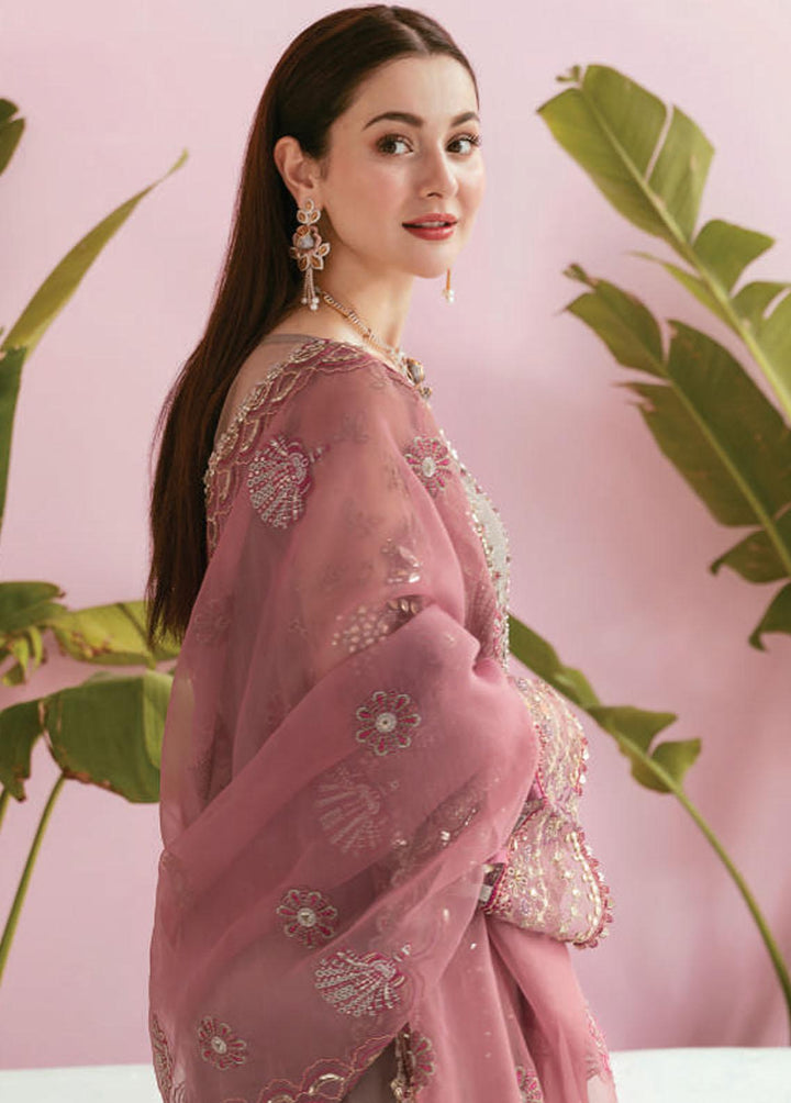 Celebrations by Elaf Embroidered Organza Suits Unstitched 3 Piece EF22C ECC-1 Exquisite - Luxury Collection