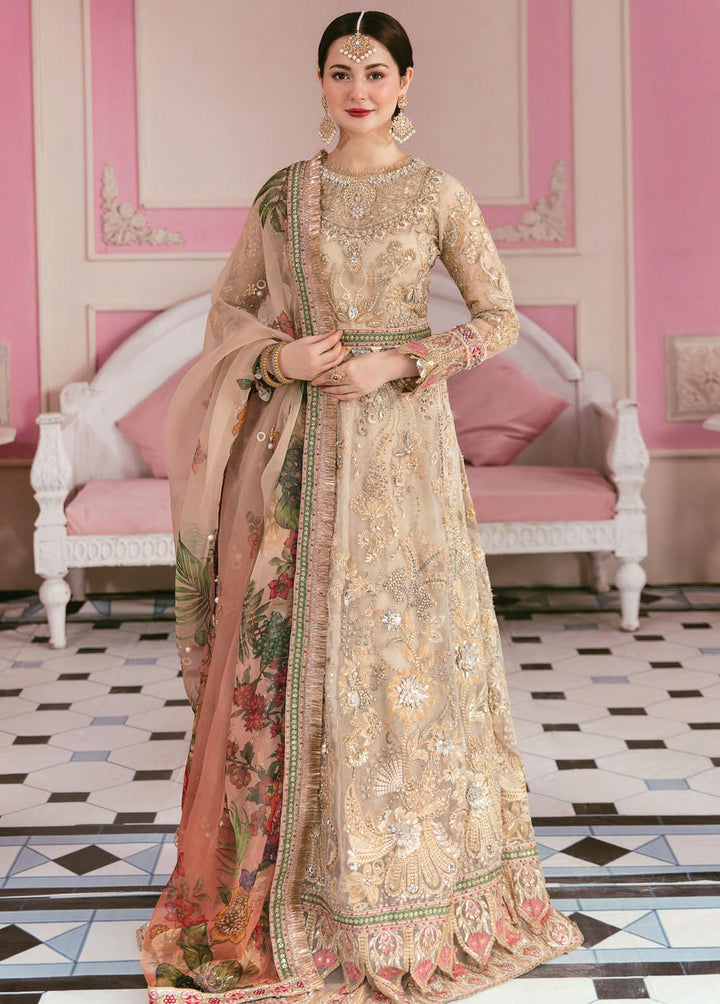 Celebrations by Elaf Embroidered Organza Suits Unstitched 3 Piece EF22C ECC-2 Monarch - Luxury Collection