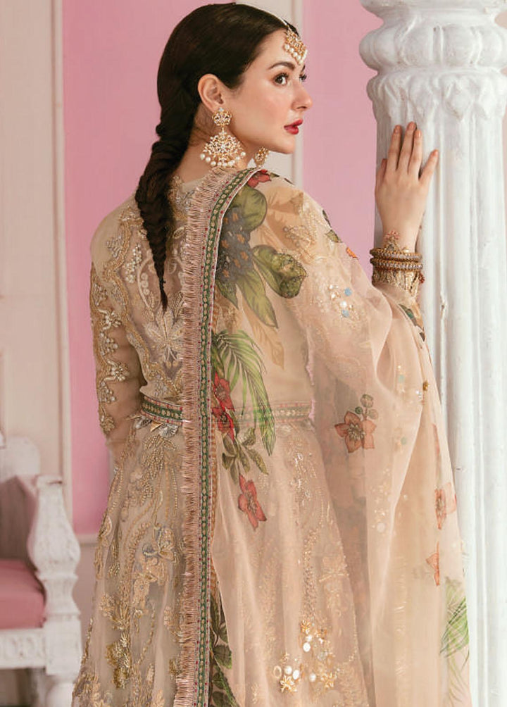 Celebrations by Elaf Embroidered Organza Suits Unstitched 3 Piece EF22C ECC-2 Monarch - Luxury Collection