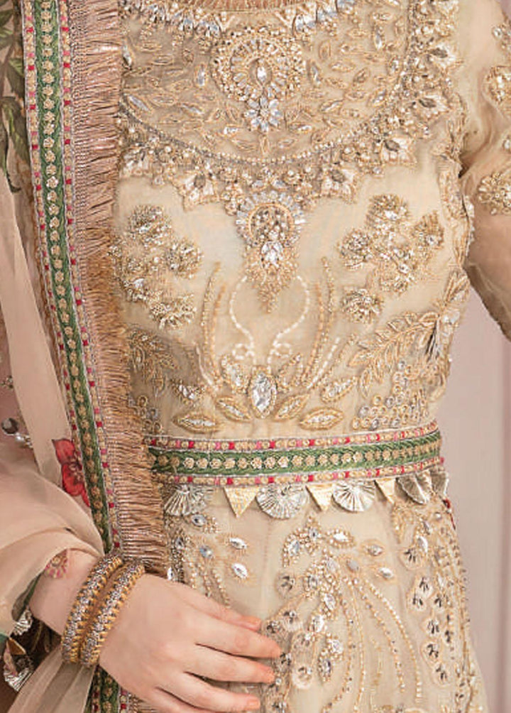 Celebrations by Elaf Embroidered Organza Suits Unstitched 3 Piece EF22C ECC-2 Monarch - Luxury Collection