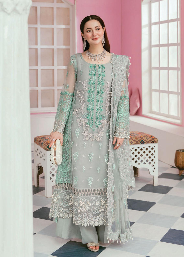 Celebrations by Elaf Embroidered Organza Suits Unstitched 3 Piece EF22C ECC-7 Princesa - Luxury Collection