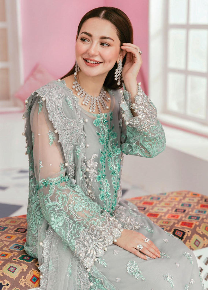 Celebrations by Elaf Embroidered Organza Suits Unstitched 3 Piece EF22C ECC-7 Princesa - Luxury Collection