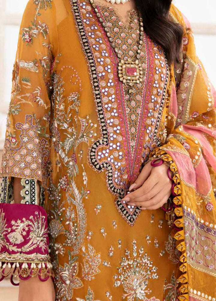 Celebrations By Elaf Embroidered  Suits Unstitched 3 Piece EF23C ECH-01 Kiara - Luxury Collection