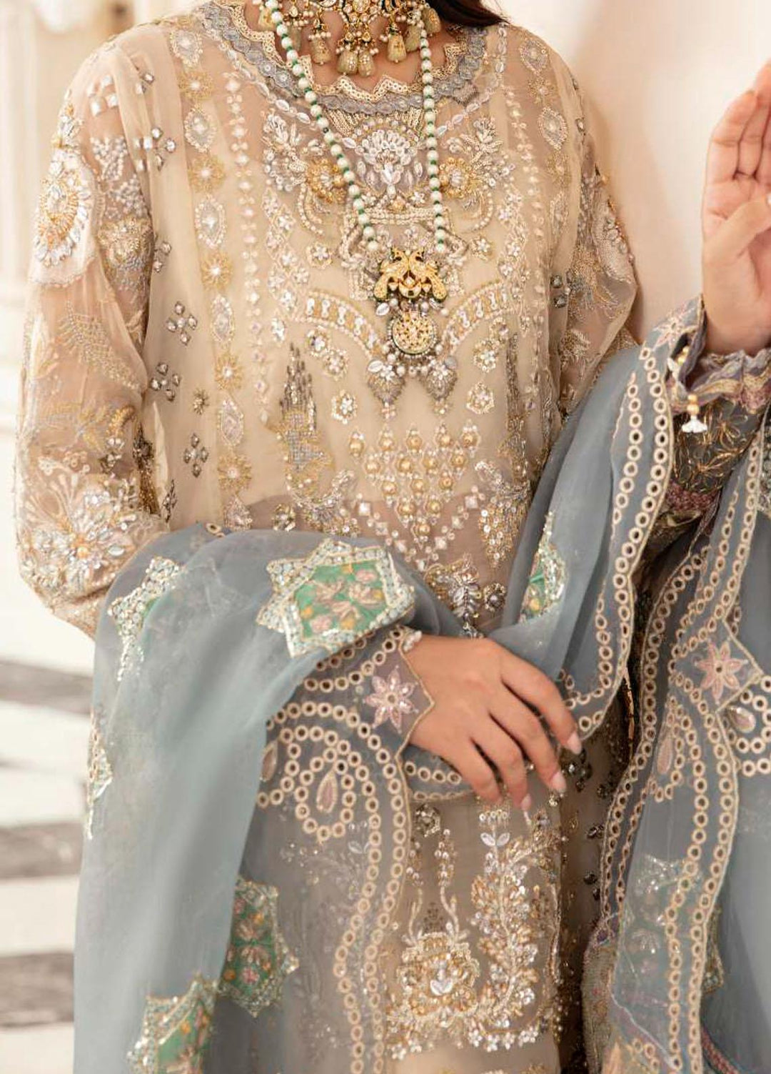 Celebrations By Elaf Embroidered  Suits Unstitched 3 Piece EF23C ECH-02 Hayat - Luxury Collection