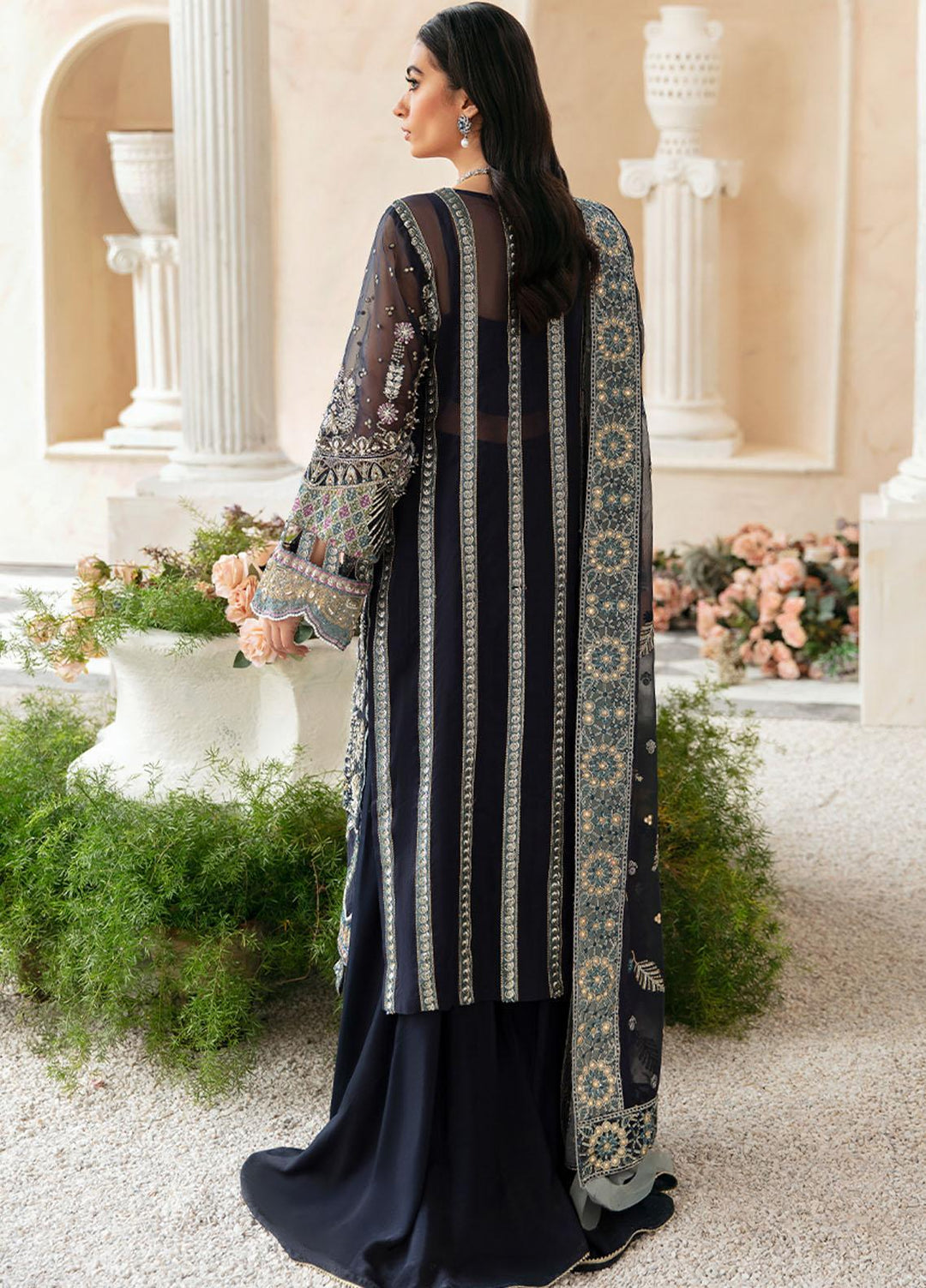 Celebrations By Elaf Embroidered  Suits Unstitched 3 Piece EF23C ECH-03 Ezra - Luxury Collection