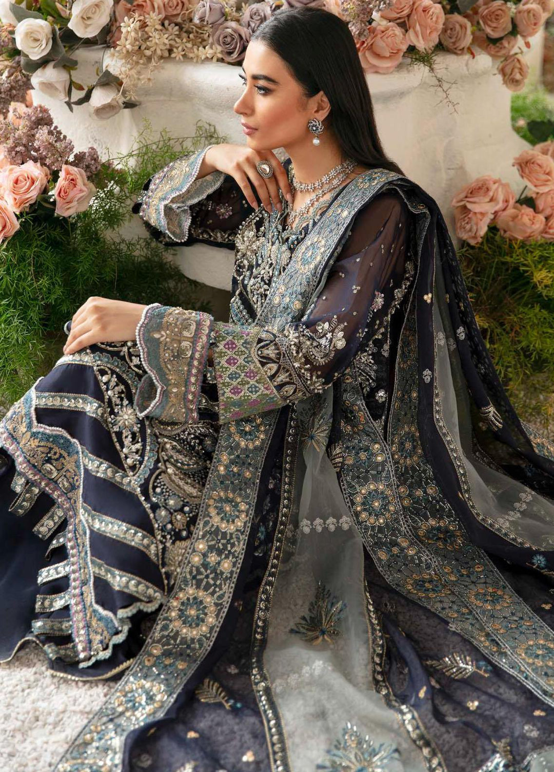 Celebrations By Elaf Embroidered  Suits Unstitched 3 Piece EF23C ECH-03 Ezra - Luxury Collection