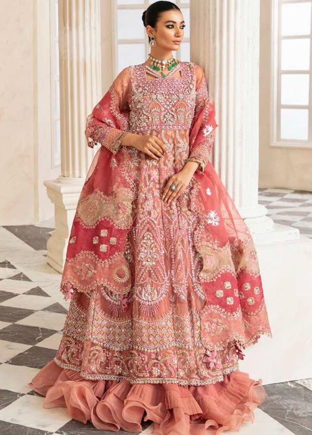 Celebrations By Elaf Embroidered  Suits Unstitched 3 Piece EF23C ECH-06 Pareezah - Luxury Collection