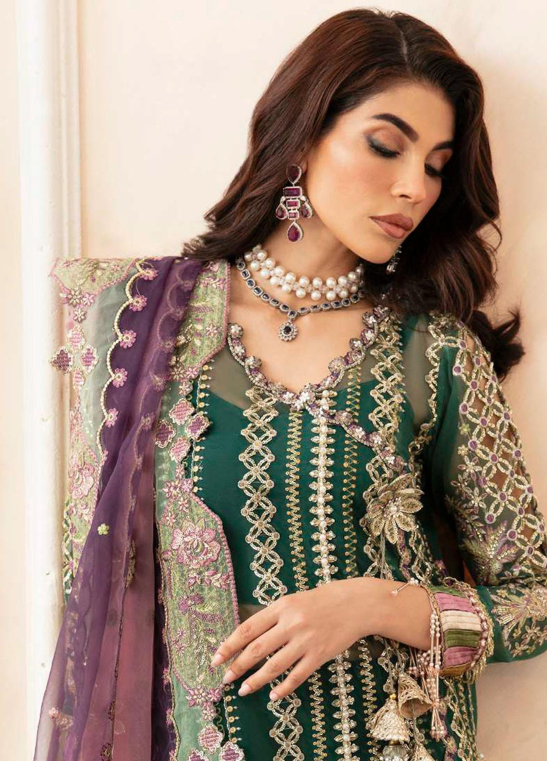 Celebrations By Elaf Embroidered  Suits Unstitched 3 Piece EF23C ECH-07 Ayzel - Luxury Collection
