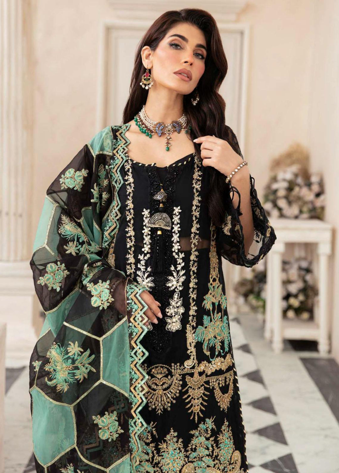 Celebrations By Elaf Embroidered  Suits Unstitched 3 Piece EF23C ECH-08 Sartaaj - Luxury Collection
