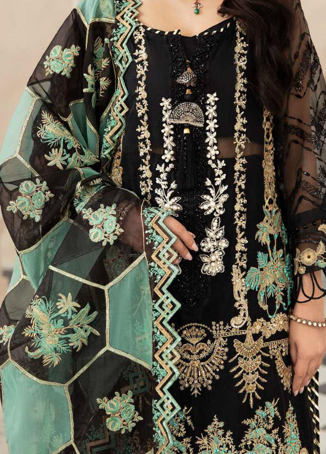 Celebrations By Elaf Embroidered  Suits Unstitched 3 Piece EF23C ECH-08 Sartaaj - Luxury Collection
