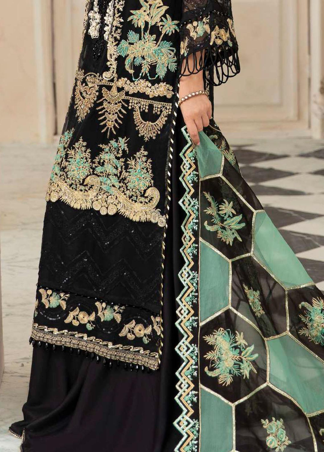 Celebrations By Elaf Embroidered  Suits Unstitched 3 Piece EF23C ECH-08 Sartaaj - Luxury Collection