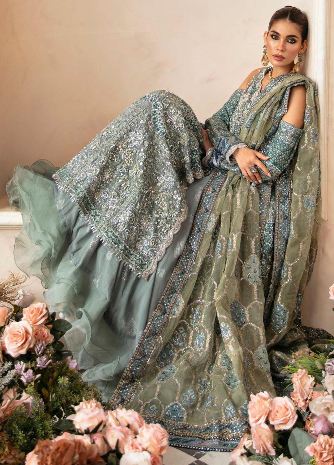 Celebrations By Elaf Embroidered  Suits Unstitched 3 Piece EF23C ECH-09 Nyra - Luxury Collection
