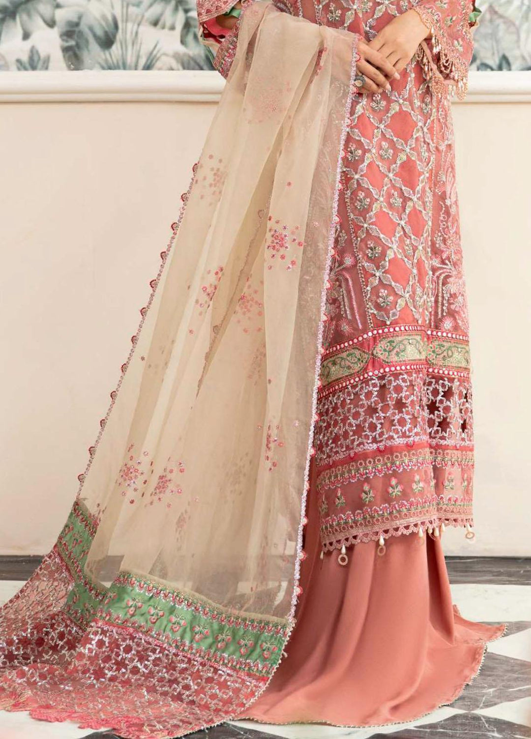 Celebrations By Elaf Embroidered  Suits Unstitched 3 Piece EF23C ECH-10 Heer - Luxury Collection