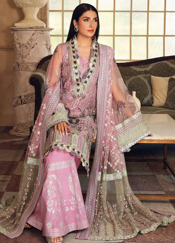 Celebrations by Elaf Embroidered Net Suits Unstitched 3 Piece EL21CB EPC-01 Bouquet - Luxury Collection