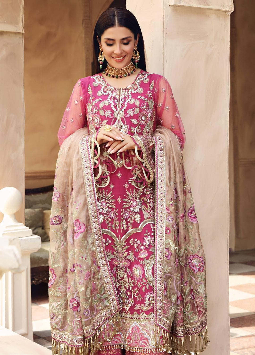Celebrations by Elaf Embroidered Net Suits Unstitched 3 Piece EL21CB EPC-05 Blossom - Luxury Collection