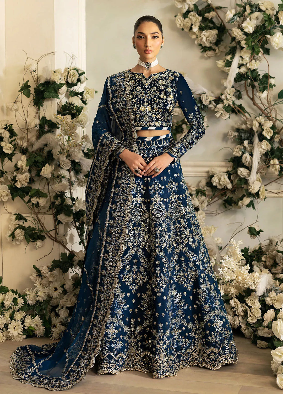 Celeste by Gulaal Embroidered Velvet Suit Unstitched 3 Piece GL-UV-24-02 Haza - Formal Collection