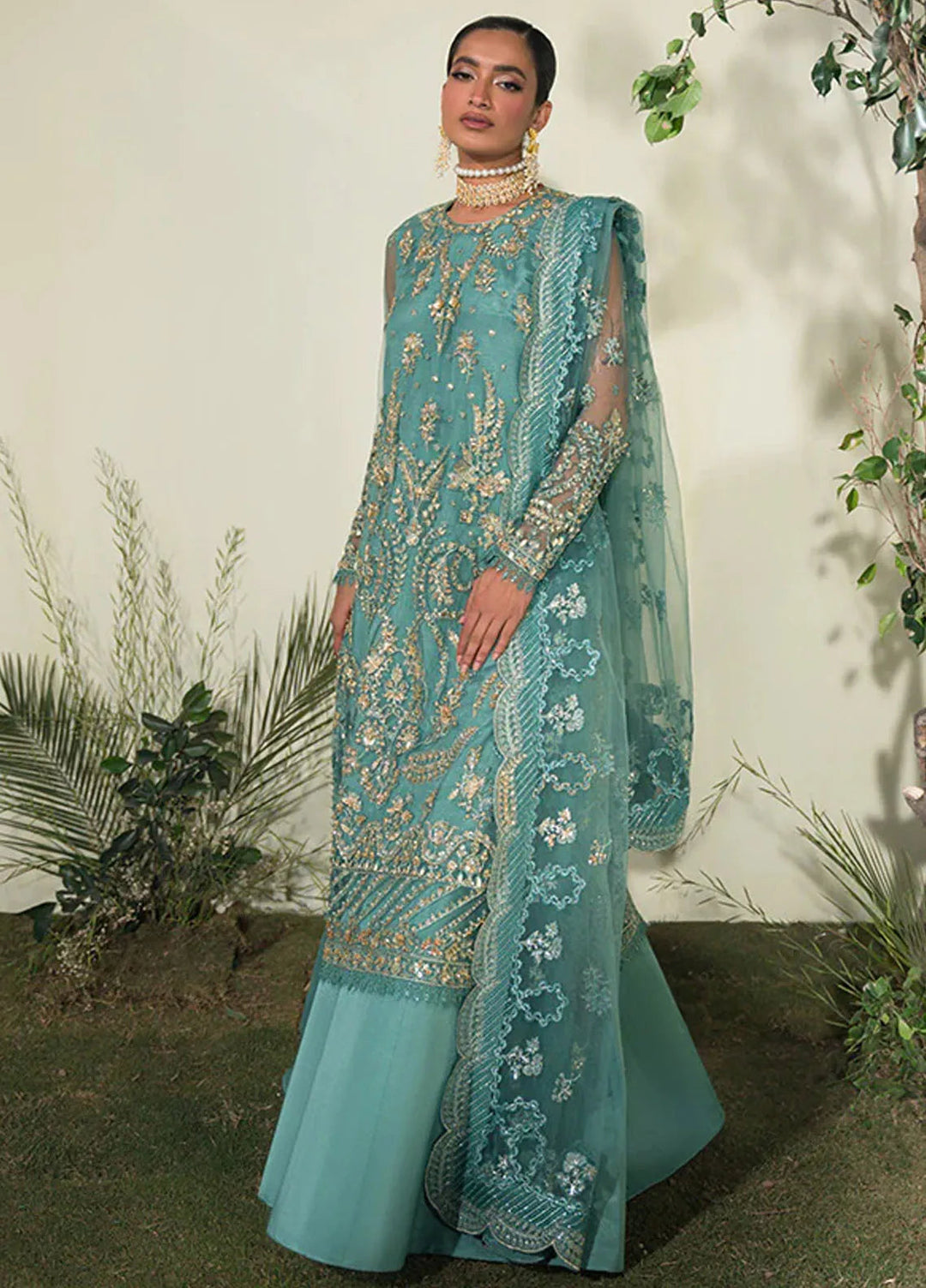 Celeste by Saffron Embroidered Net Suits Unstitched 3 Piece SFR24C Daria - Festive Collection