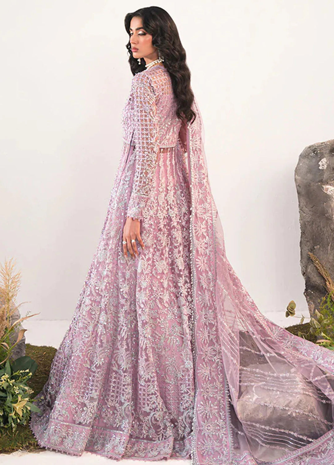 Celeste by Saffron Embroidered Net Suits Unstitched 3 Piece SFR24C Mahroo - Festive Collection
