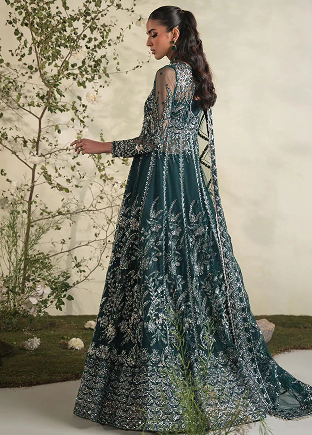 Celeste by Saffron Embroidered Net Suits Unstitched 3 Piece SFR24C Mehri - Festive Collection